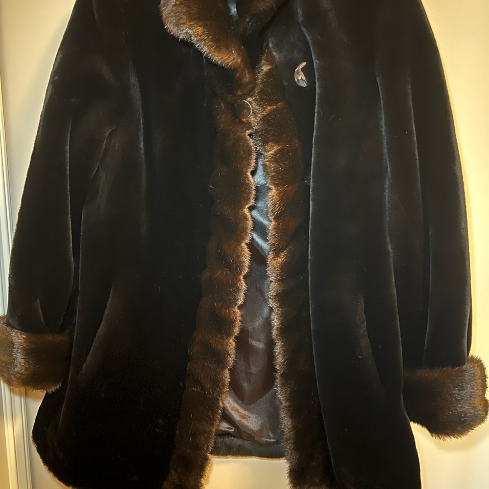Gallery Black and Brown Teddy Jacket